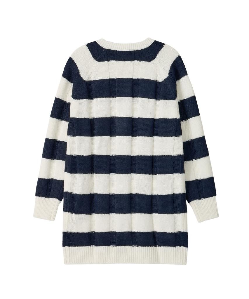 Pandora Fit Luna Stripe Knit Dress (Ivory)