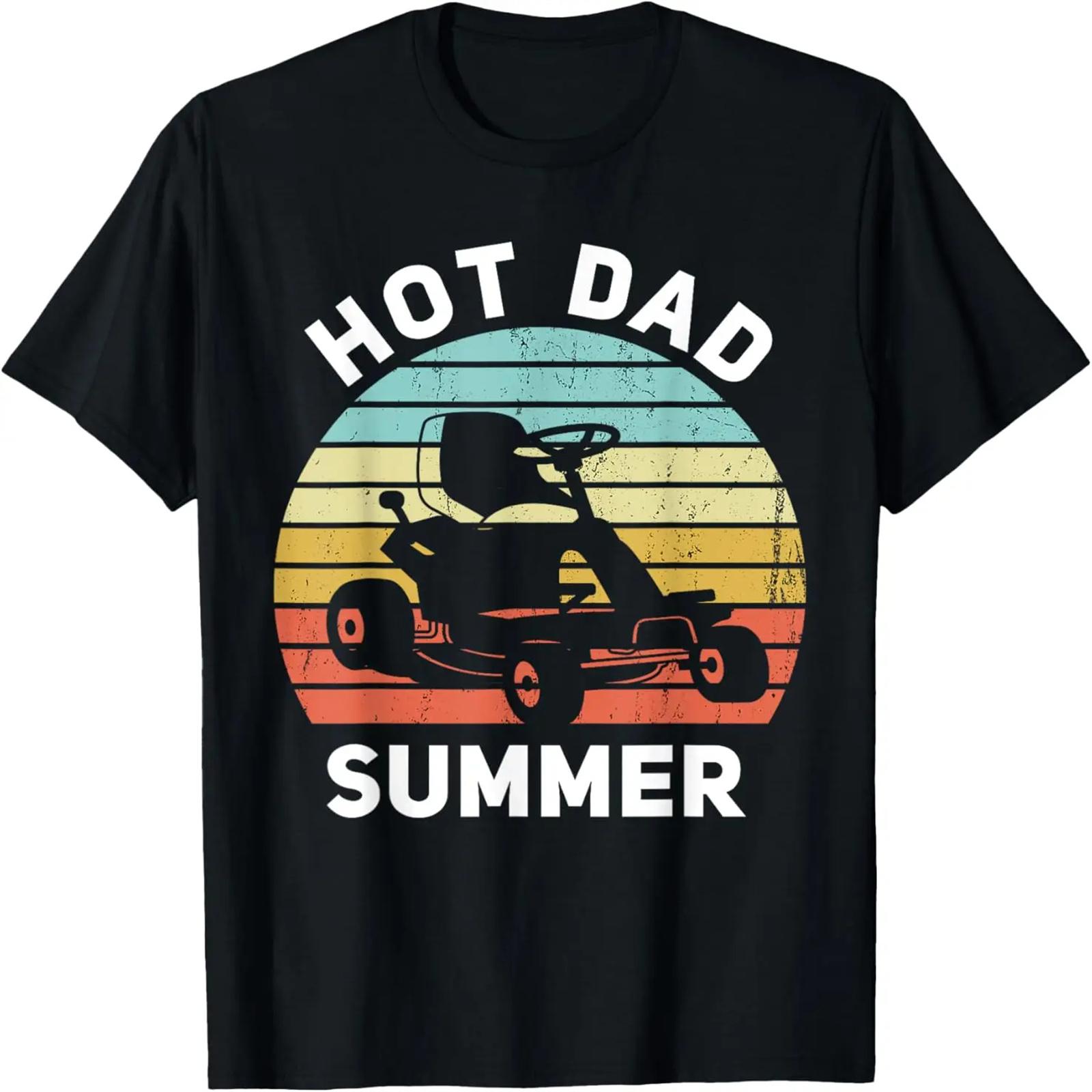 

Hot Dad Summer Funny Lawn Care Dad Zero Turn Mower T-Shirt XXXXXL чорний