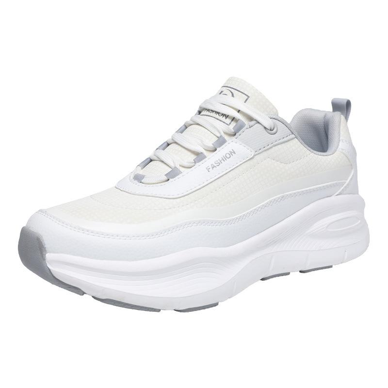 Men's Shoes New Leather Thick Men's Casual Sports Shoes Cold Sticky Process Lightweight Soft Sole Men's Running Shoes