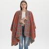Neuer Damen-Schal-Umhang Retro Flamme Glückswolke Jacquard Warmer geteilter Schal