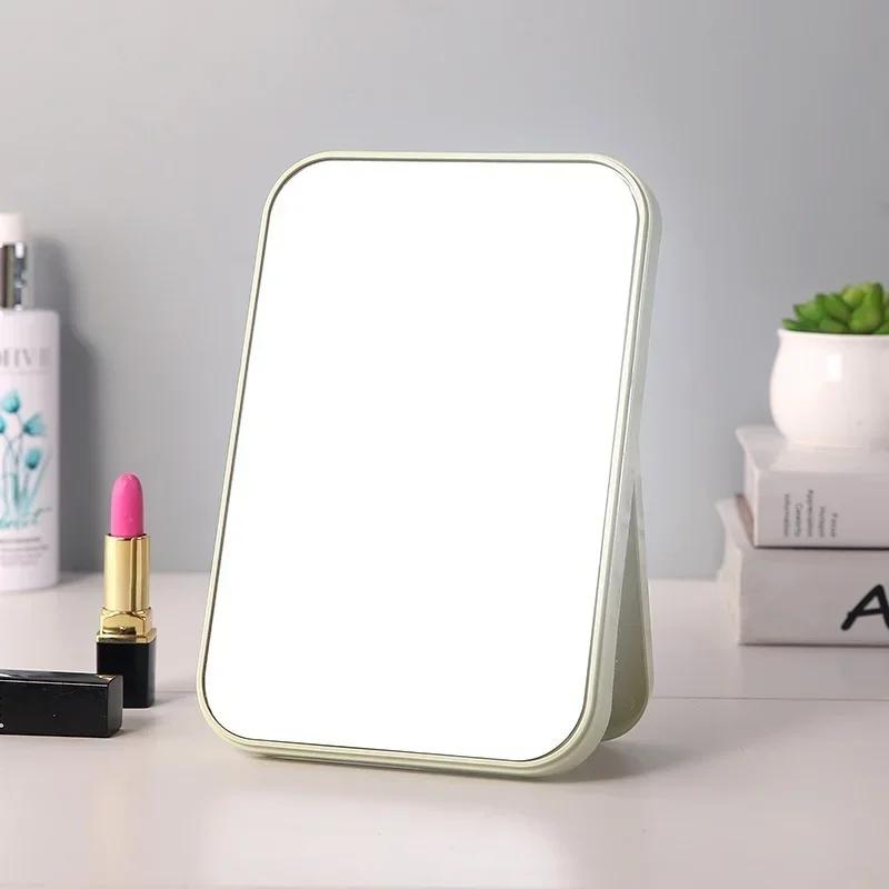 High List Size Large Makeup Mirror Desktop Folding Dressing Tool Portable Suitable for Girls To Make Up At Home