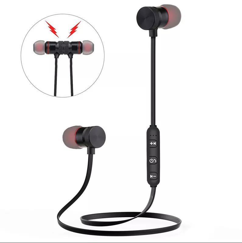 Magnetic Wireless Plastic Sports Neckband M6 Earphones (Gift Edition)