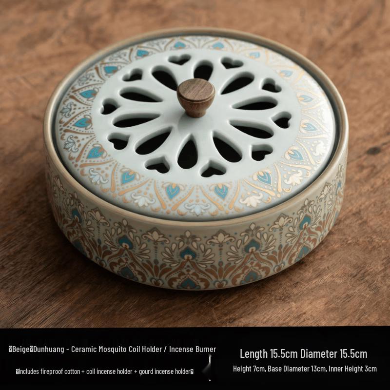 Ru Kiln Dunhuang Incense & Mosquito Coil Holder