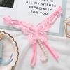 Female Erotic Lingerie Panties High Quality Intimates Women Porn Underwear Lace Butterfly Bead String Briefs Thongs for Sex