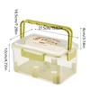 Heat Resistant Plastic Lunch Box Kitchen Fry Microwave Se Food Container Fruit Storage Shed Box Rectangular Divided Lid