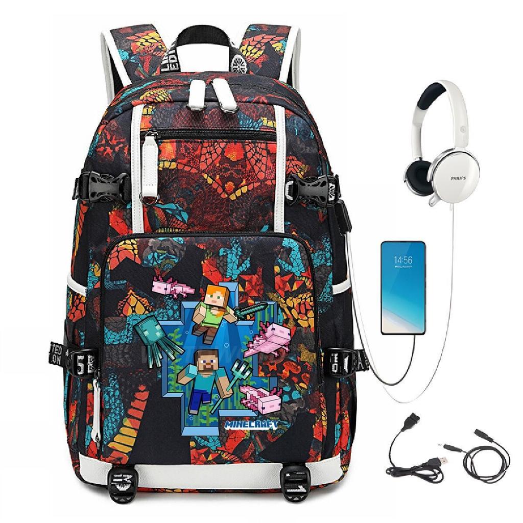 Game Merchandise Outdoor Travel Bag Large Capacity Usb Backpack