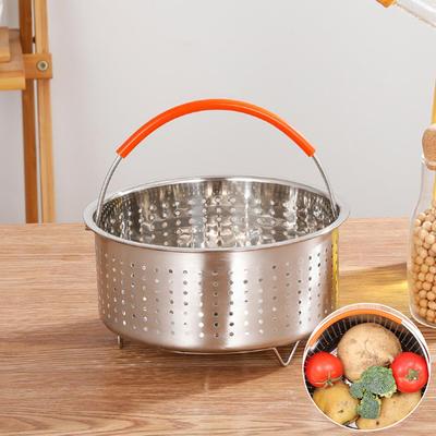 Stainless Steel Steamer Basket Pot Accessories for 3/6/8 Qt Pot Pressure Cooker