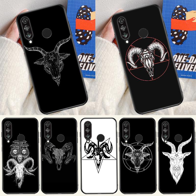 Goat Head Satan For Huawei P30 P20 P40 Lite P60 Pro Nova 5T 12s 12i 11i Y90 Y70 Y60 Y61 Y91 Y72 9 10 SE Case