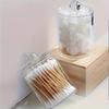 1/2 pieces of transparent cotton swab toothpick storage box, cosmetic organizer box, makeup storage box for dressing table
