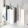 Wall Mounted Roll Paper Storage Rack Space Saving Towel Bar Rack Cling Film Storage Rack  Bathroom