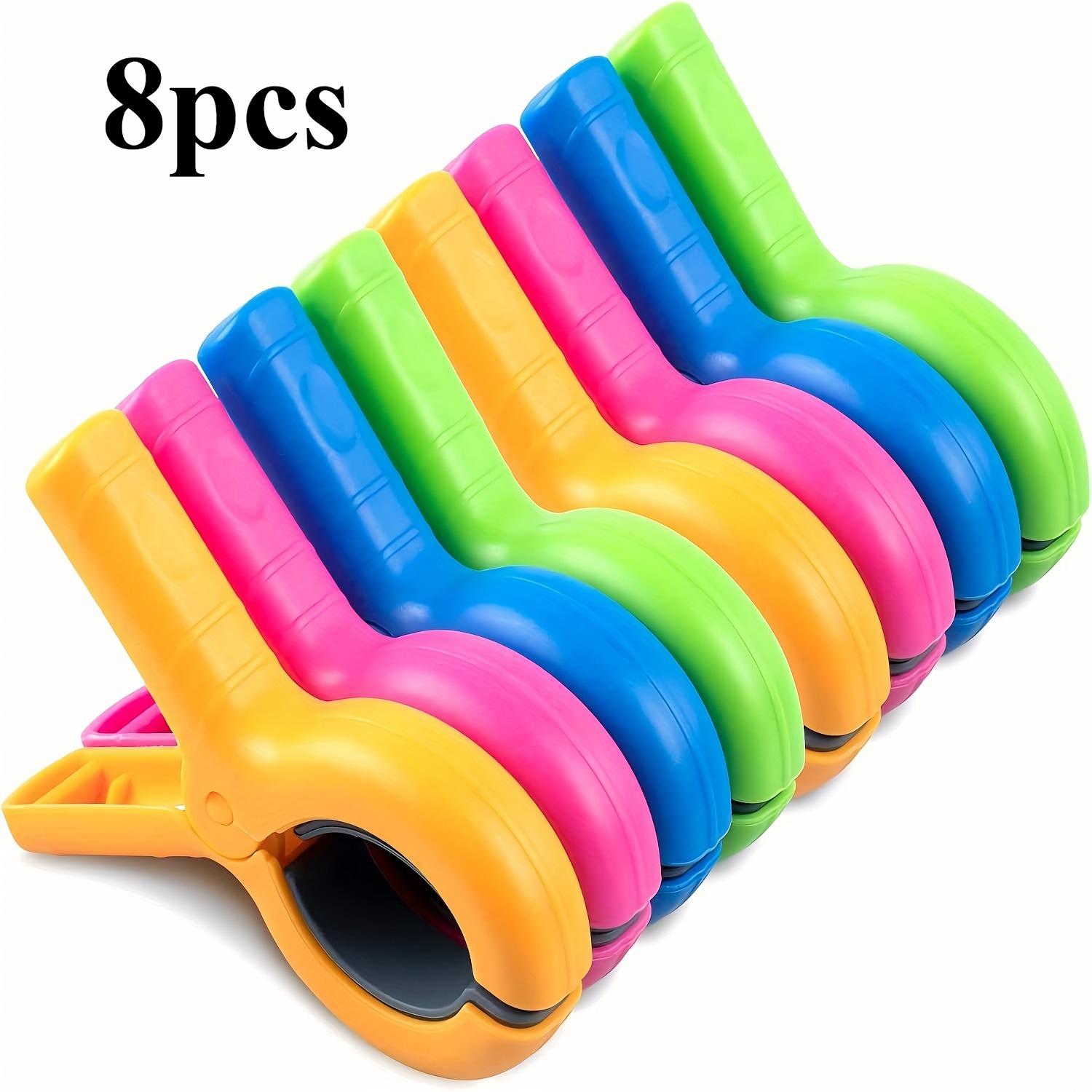 

8pcs Large Beach Towel Clips for Beach/ Pool/ Cruise Chairs, Heavy-Duty, Clothes Pins, Windproof, Clothes Pins