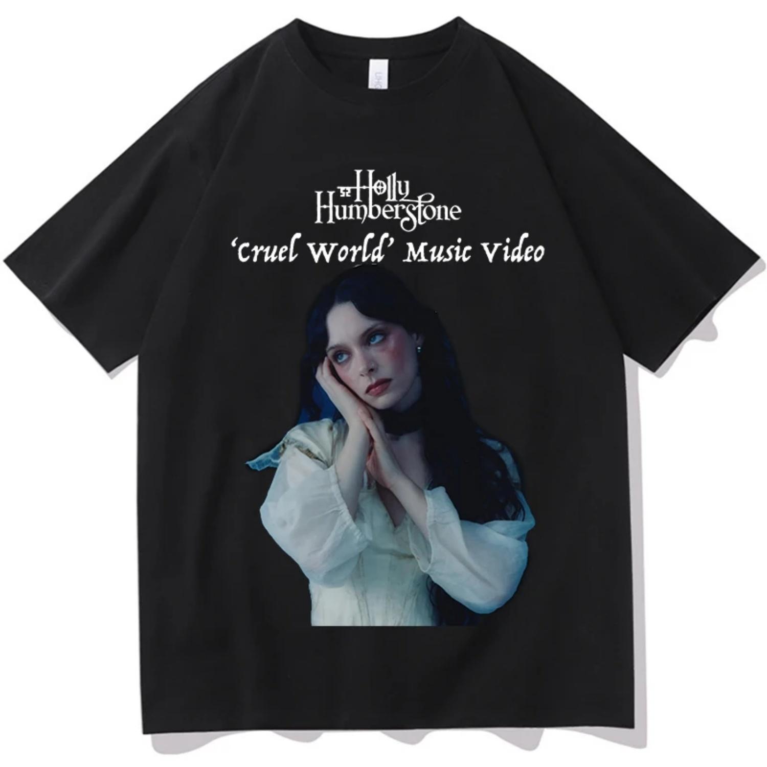 Holly Humberstone Cruel World Tour T-shirts Men Women Summer Cotton Clothing Fashion Round Neck Short Sleeved Tee Streetwear S разноцветный