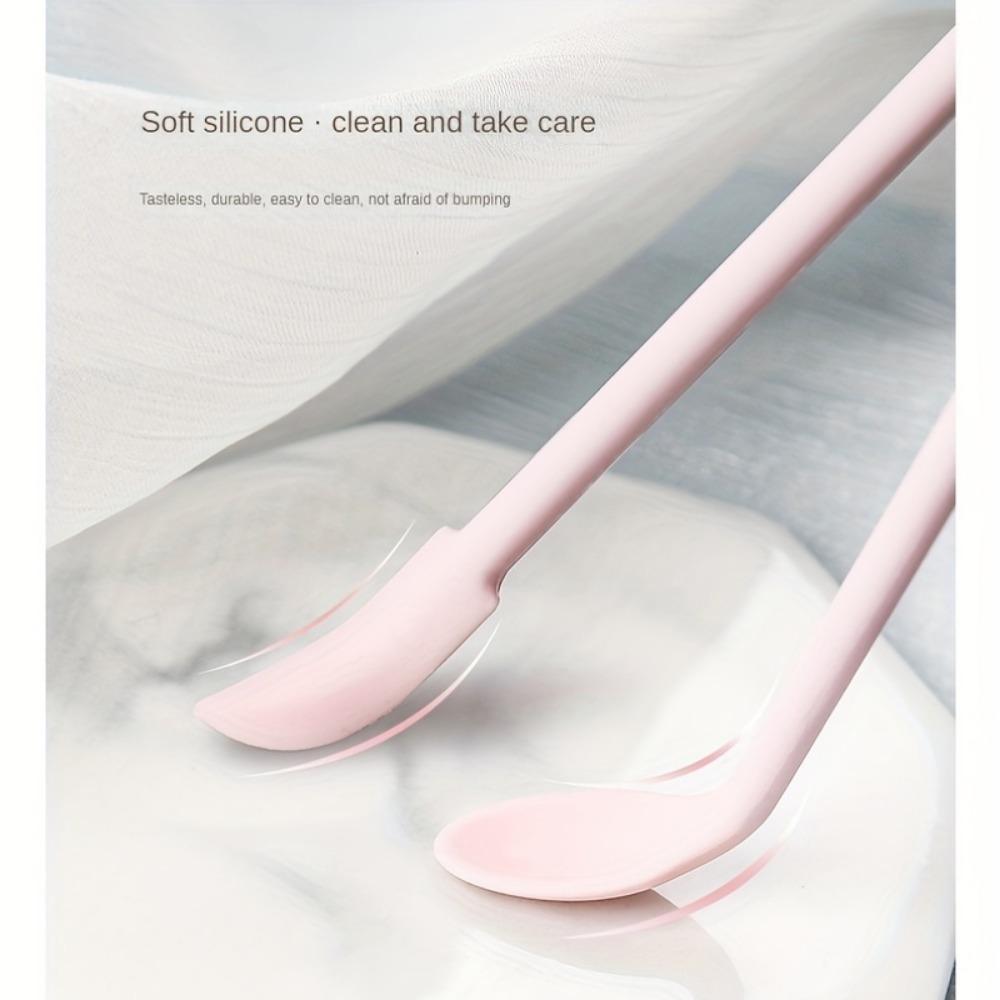 1PC Wax Seal Long Scraper Silicone Scraper High Temperature Resistant Integrated Mixing Tool Household Scraper Mixing Knife Cleaning Knife