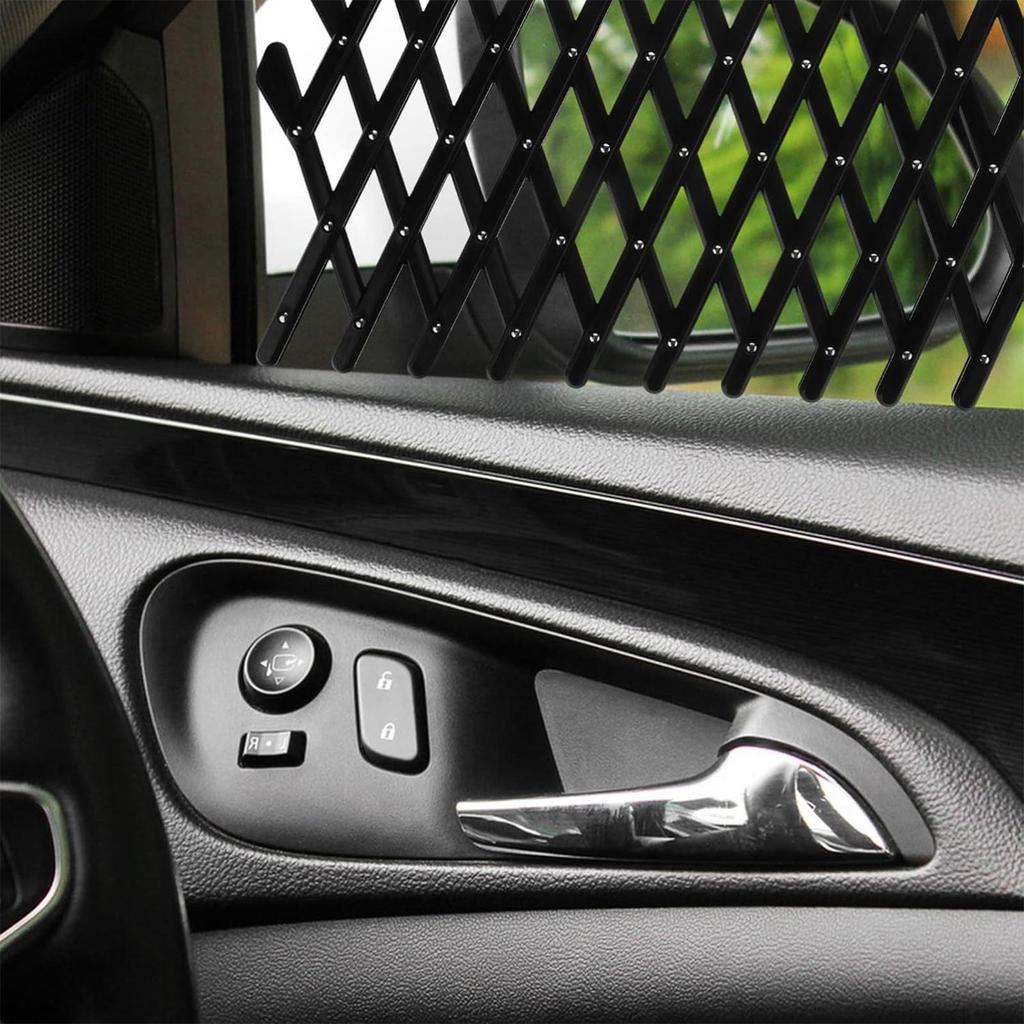 Einziehbare Hundeschutzgitter für Autofenster, Fensterschutz für Hunde, Verhindert das Herausspringen von Haustieren, Sicherheitsschutz