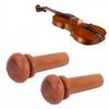 2 Stücke Hochwertige Jujube Holz Violine Schwanz Endpin Musikinstrument Zubehör(Typ B.)