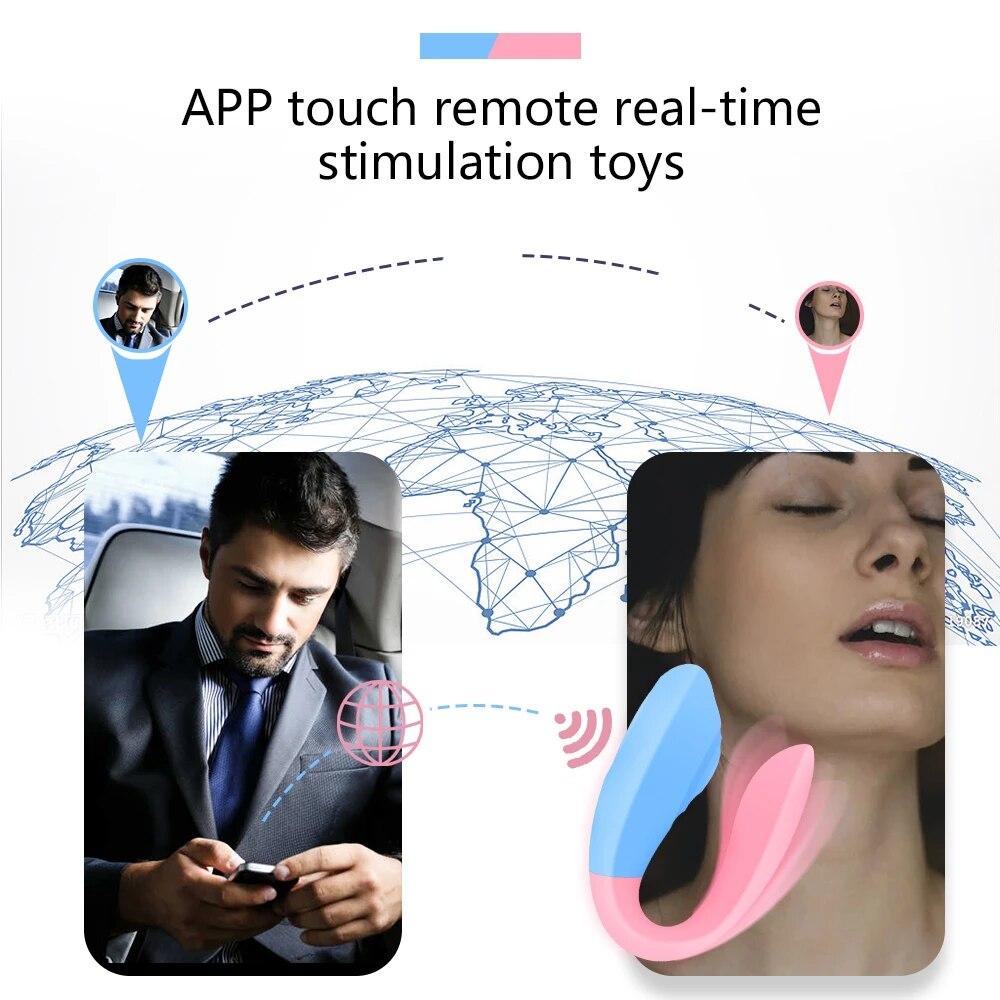 Wireless APP Control Vibrating Egg Vibrator Wearable Panties Vibrators G Spot Stimulator Vaginal Kegel Ball Sex Toy for Women