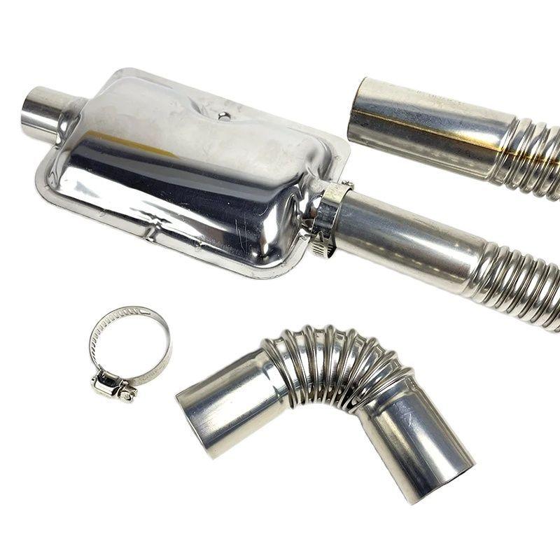 90Elbow 15cm 60cm 120cm 25mm With Clamps Exhaust Pipe Tube Elbow Connector For Car Heating Parts Eberspacher Webasto Boat Heater