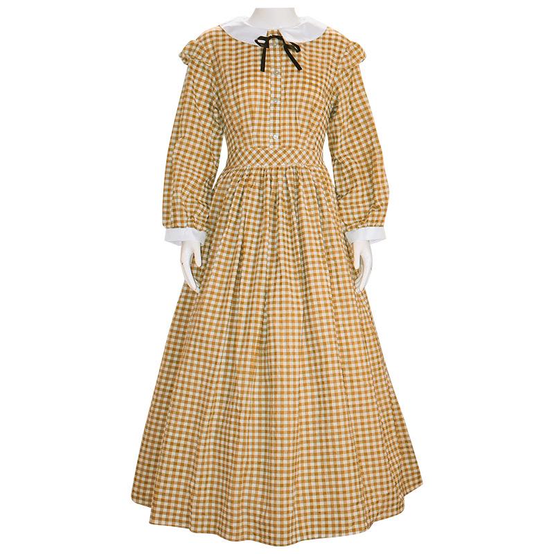 Victorian Plaid Dress: Women's Civil War Era, Dickens Ball Gown, Southern Belle Style