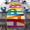 Colorful Birthday Tablecloth for Home, Kitchen, Dining Room, and Holiday Parties