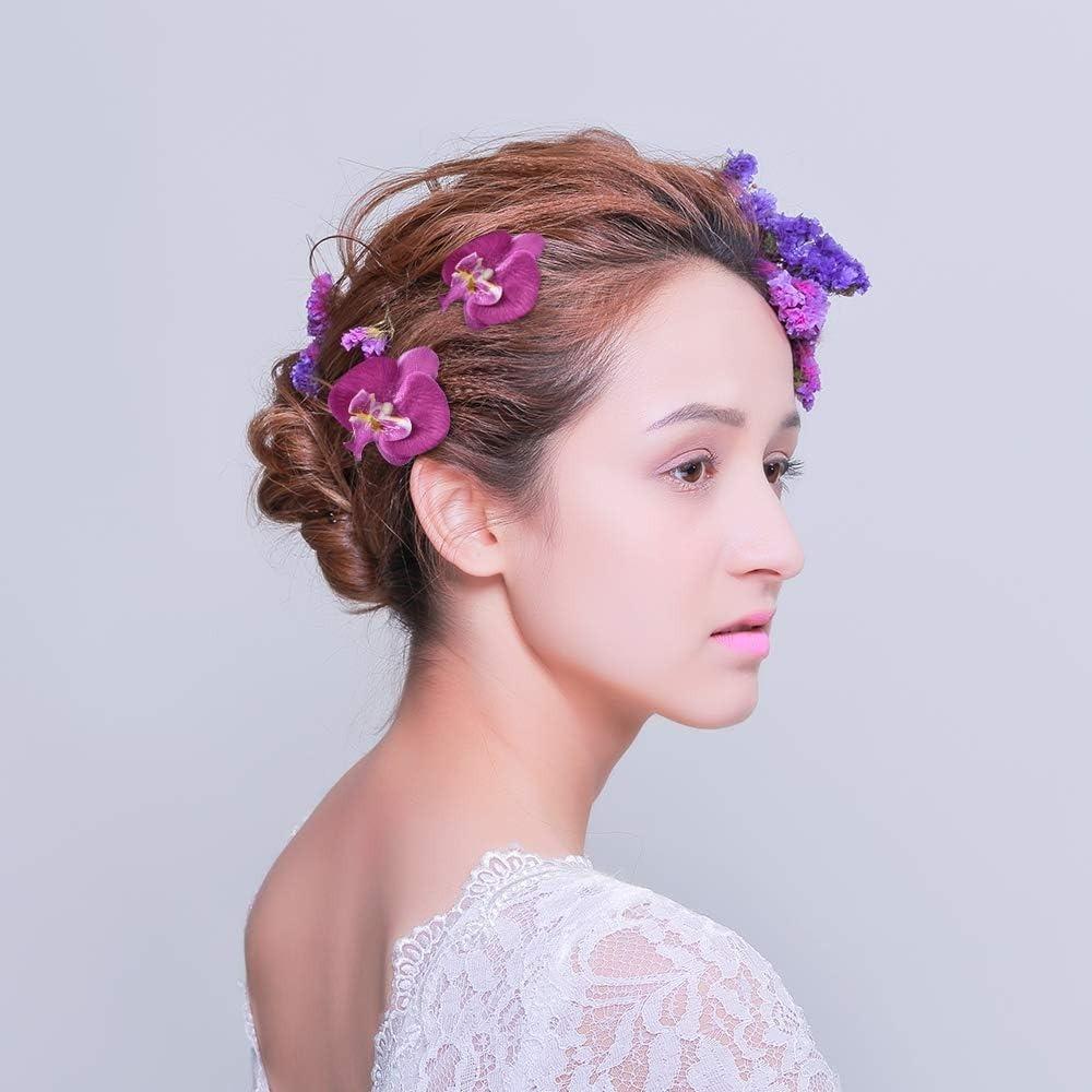 Artificial Silk Butterfly Orchid Flower Head DIY Craft Production Party Photography Props Bridal Gift Wedding Bouquet Decoration