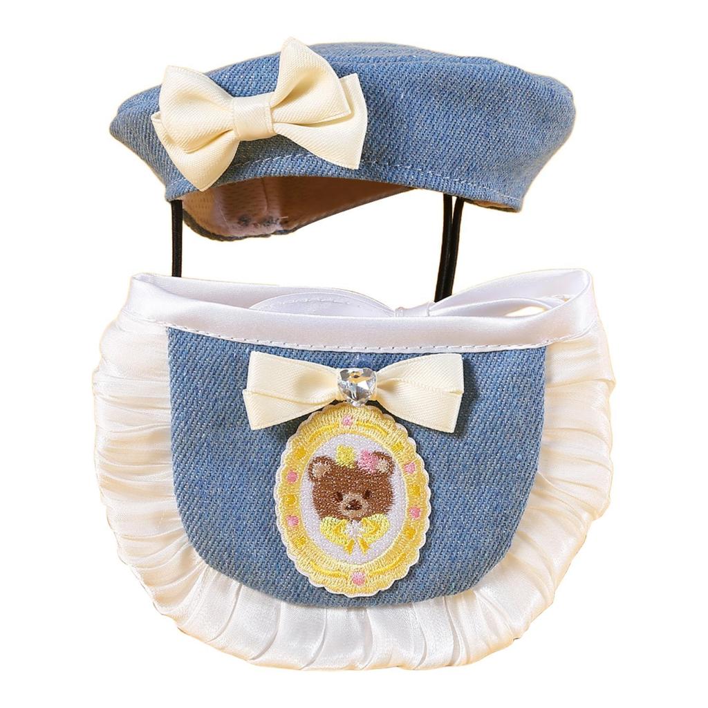Dog Cat Cowboy Costume Set, Hat Scarf Set Cosplay Gift Party Supplies, Funny