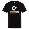 Loose Men T-shirts Summer 64 Print T Shirt C64 SID Amiga Retro Cool Design Street Short Sleeve Top Tee Cotton Clothing