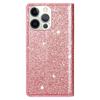 Glitter Bling Leather Case for iPhone 17 16 15 14 13 12 11 Pro XS Max Air XR 8 7 Plus SE Card  Holder Magnetic Flip Wallet Cover