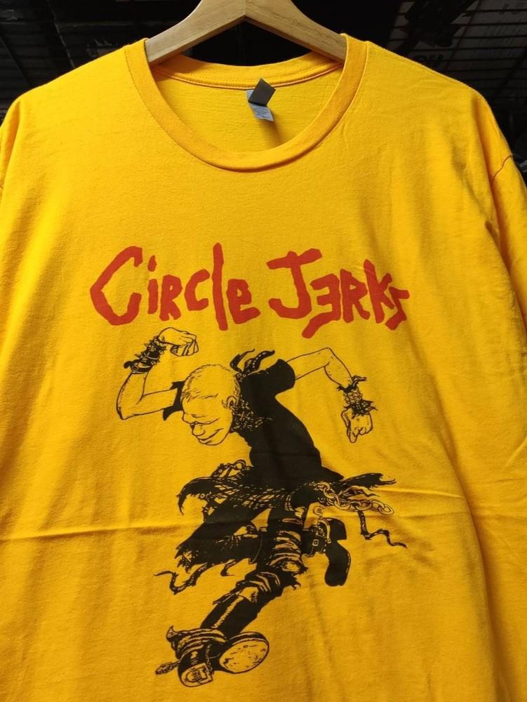 Circle Jerks #034 Skank Man #034 Band Rare Design Cotton Unisex Shirt S5XL WA1975 Unisex T-Shirt L