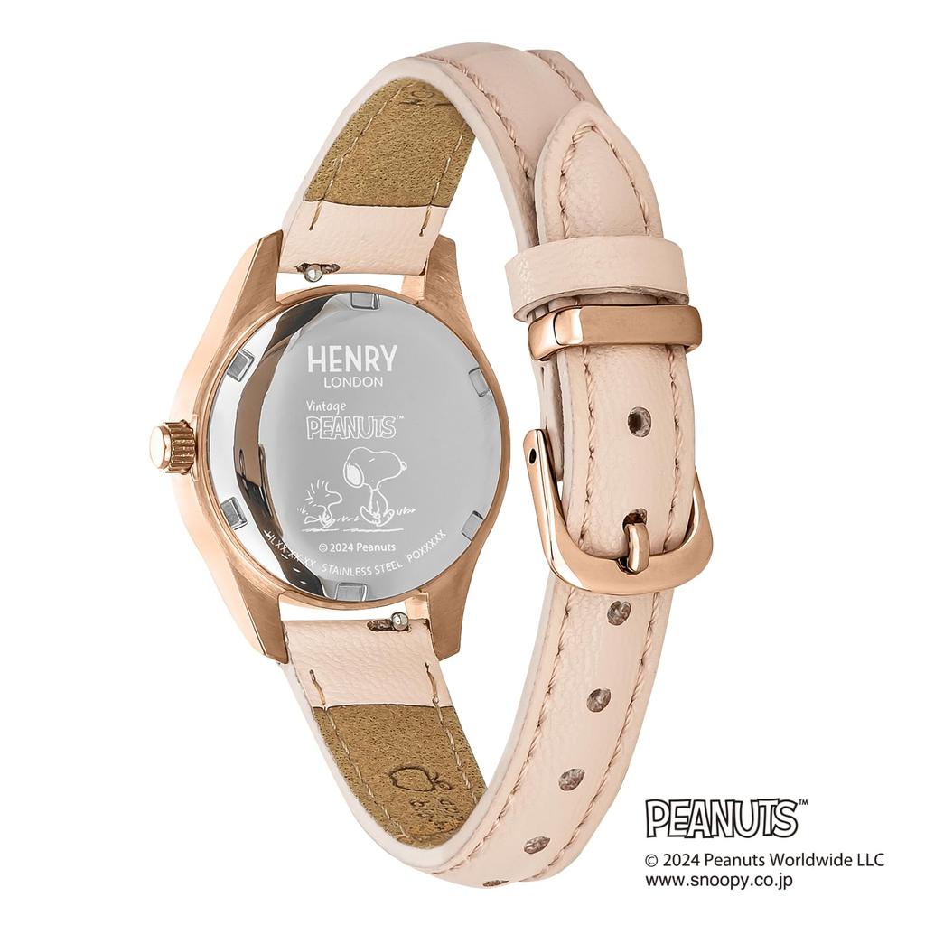 Snoopy Collaboration Water Resistant for Daily Mineral Pink [HENRYLONDON] Watch, Quartz, Use, Glass, Dial, HL26-S-0464, Women's [Authentic]