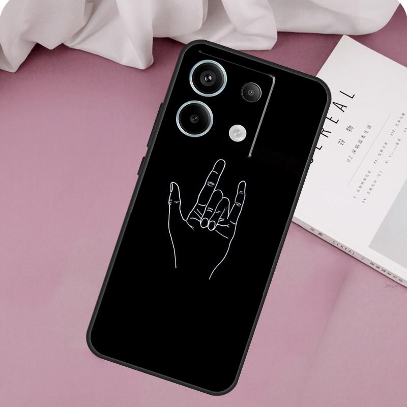 Rock Roll Skull Case For Xiaomi Redmi Note 14 13 12 11 10 9 15 Pro Plus Redmi 15 14C 10C 12C 13C 15C Cover