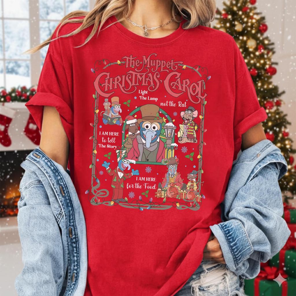 Retro Puppetry Christmas Carol Shirt Anecdotes Rizzo Christmas Season Unisex Couple Casual Fashion Streetwear