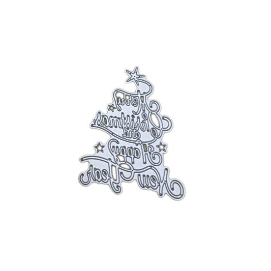 Frohe Weihnachten Frohes Neues Jahr Brief Scrapbook Papier DIY Metall Stanzformen