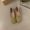 Flat single shoes women's new spring and summer shallow mouth evening shoes one pedal Mary Jane shoes ballet style Doudou shoes