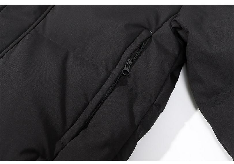 Women's Long Black Down Jacket with Detachable Hood - 2025 Chinese Style Winter Collection