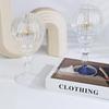 Nordic Transparent Desk Lamp Shaped Glass Candle Holders Creative Modern Style Candle Holder for Table Centerpiece Wedding Decor