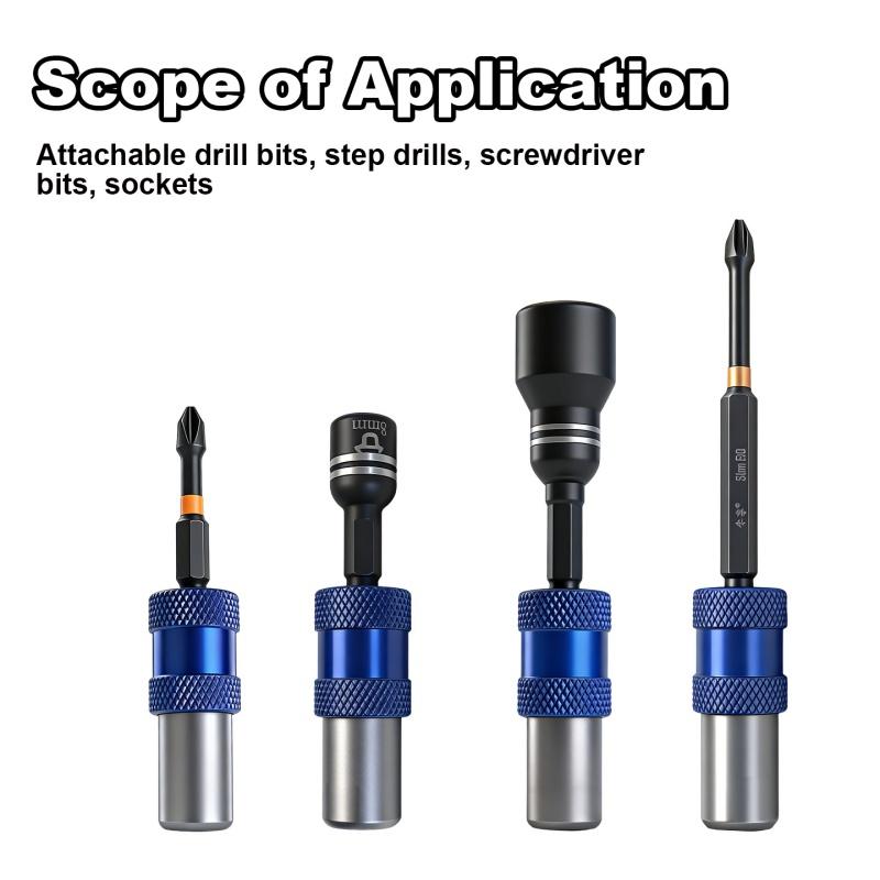 Universal Magnetic Screwdriver M10 Interface Head Bit Holder Metal Magnetizer Steel Sleeve Power Tool Position Ring Accessory