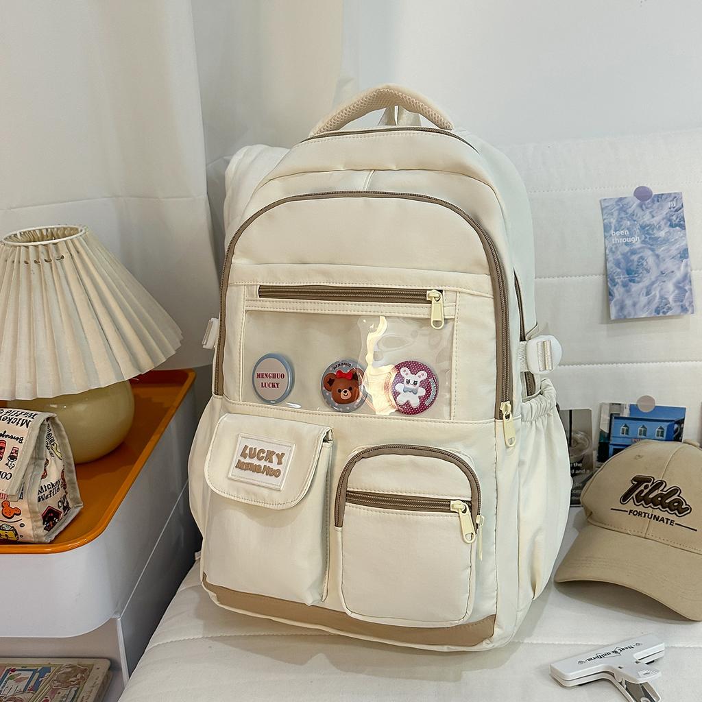 Schulrucksack hoher Wert Dopamin süßes Mädchen Rucksack Koreanischer ins College-Stil Mehrfachteilig Grund- und Sekundarschüler Rucksack