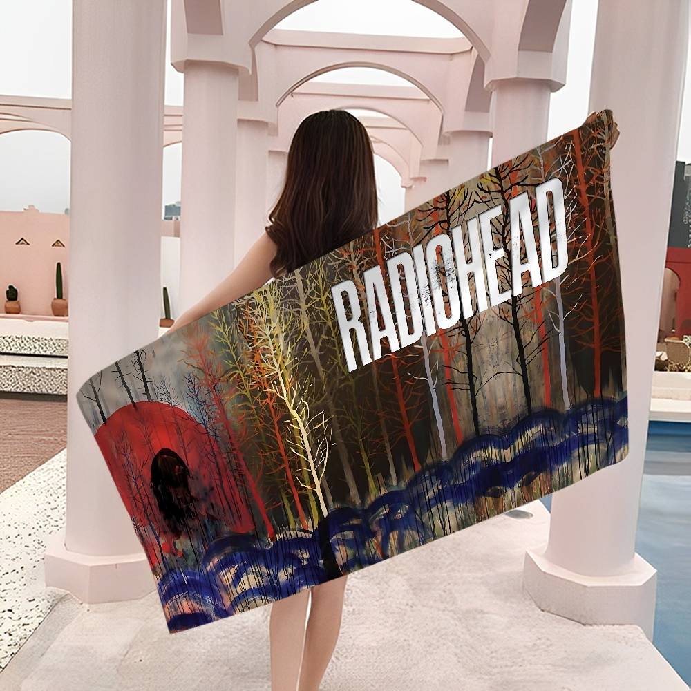 Rock Band R-Radiohead Musik Mikrofaser Decke Schnelltrocknende Strandtücher Übergröße Druck Super Saugfähige Pool Handtuch Decke