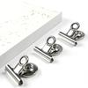 2Pcs Metal Round Fridge Magnetic Stickers Clips Fridge Wall Memo Note Message Binders Clamp Holder Whiteboard Magnet Colorful