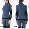 Hidamari Chomolungma Pro Warm and Warm Size LL Navy Women's High-Neck Innerwear, Underwear, Sapium, Triple-Layer Construction, (XL), [QMPS803]