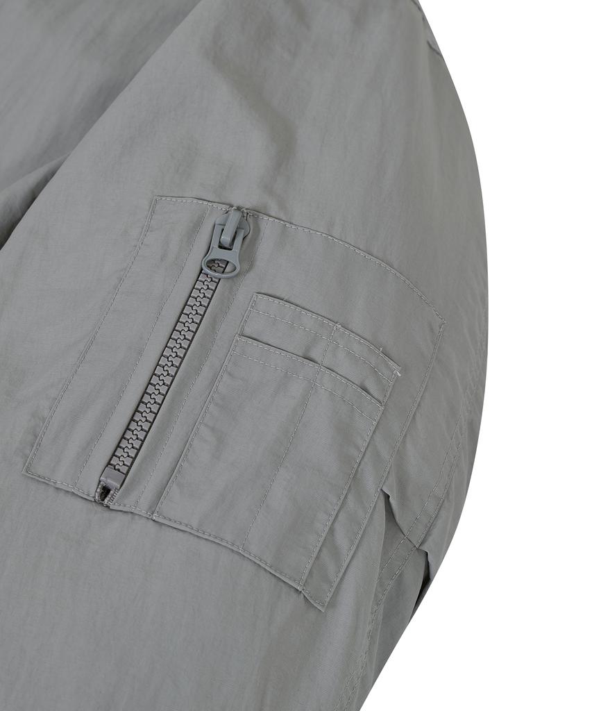 Ironyporno Whiteline 86-Iro300 Padded Ma-1 Oversized Short Padded Jacket Grey