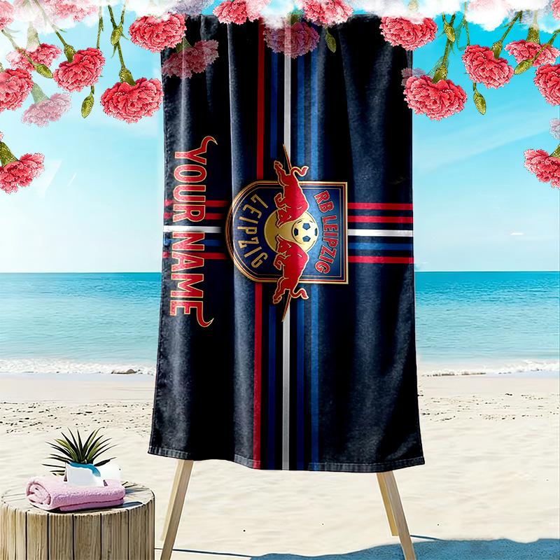 RB Leipzig Print Beach Towel, Large Soft Quick Dry Towel for Beach Camping Swimming