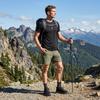 HOKA One One Trail Running Hiking Loose Straight Fit Temperature Regulating Durable Crew Neck Short Sleeve Running T-Shirt Men Tops 1182256-BLK