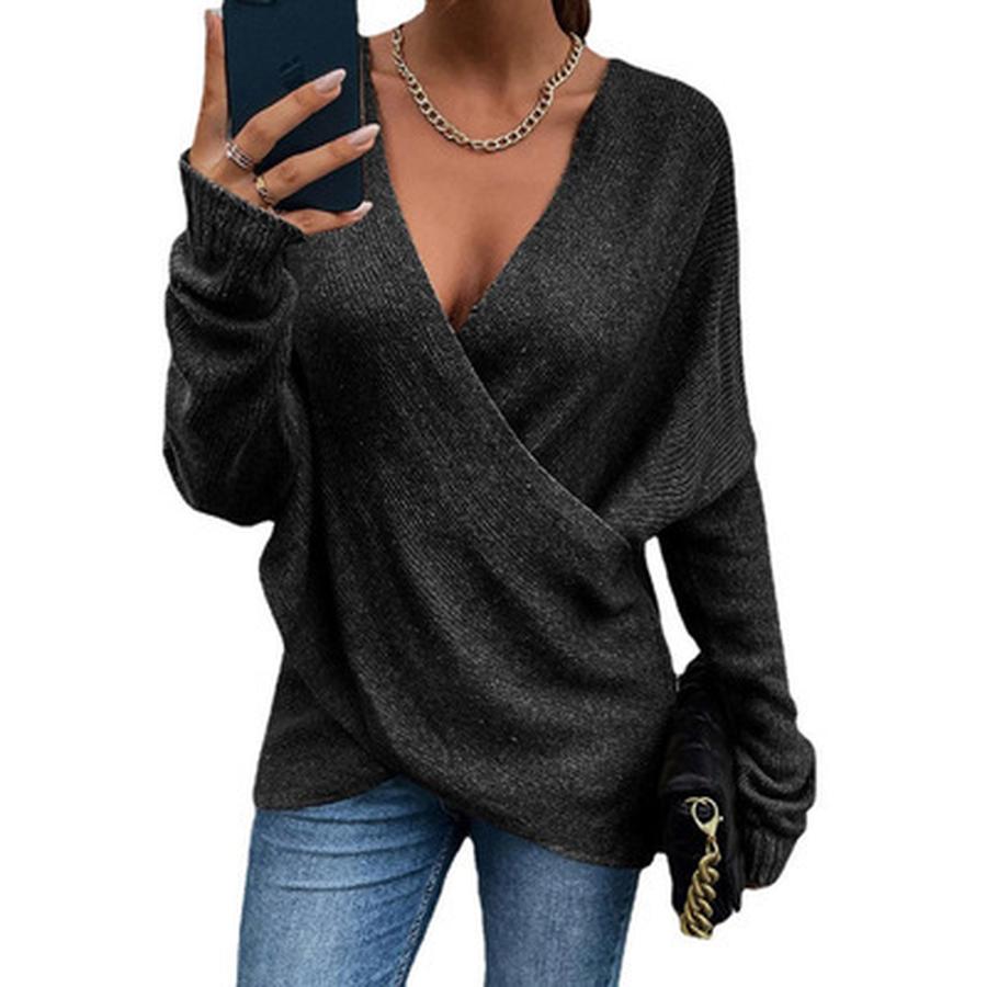 

New Autumn Women s Knitwear Cardigan Sweater - Cross Design, Oversized, Imported Winter Wool 3XL чорний