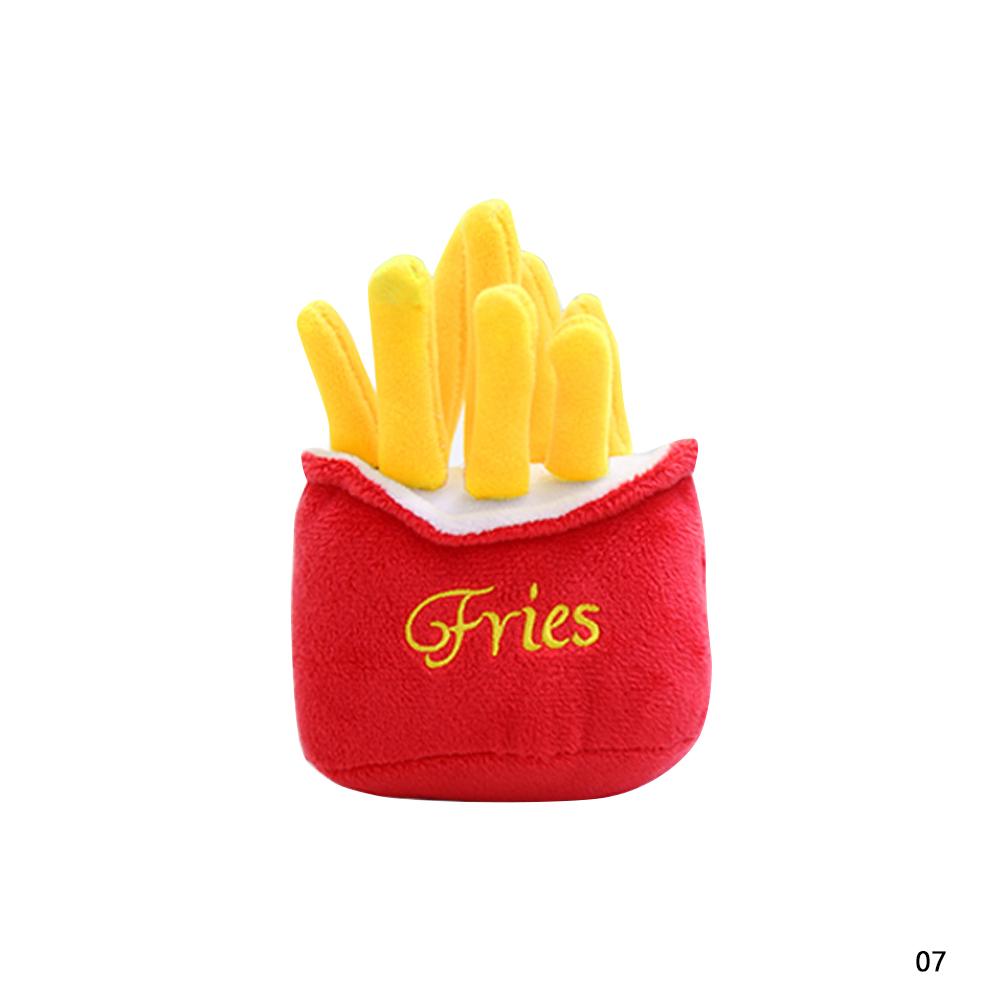 Plüsch Quietschspielzeug Hundespielzeug Bissfest Reinigen Hundekauspielzeug Welpentrainingsspielzeug Ball Obst Zeichentricktiere Tierbedarf