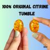 SOLAVA Original Yellow Citrine Stone Tumble - Natural Citrine Crystal Stones Tumble For Money, Wealth, Prosperity, Success, Chakra Balancing, Pro