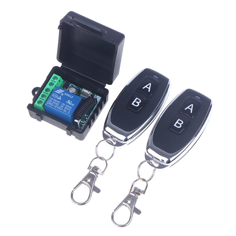 DC 12V 1CH Relay Receiver Module RF EV1527 Learning Code Transmitter Access Control 433Mhz Universal Wireless Remote Key Switch