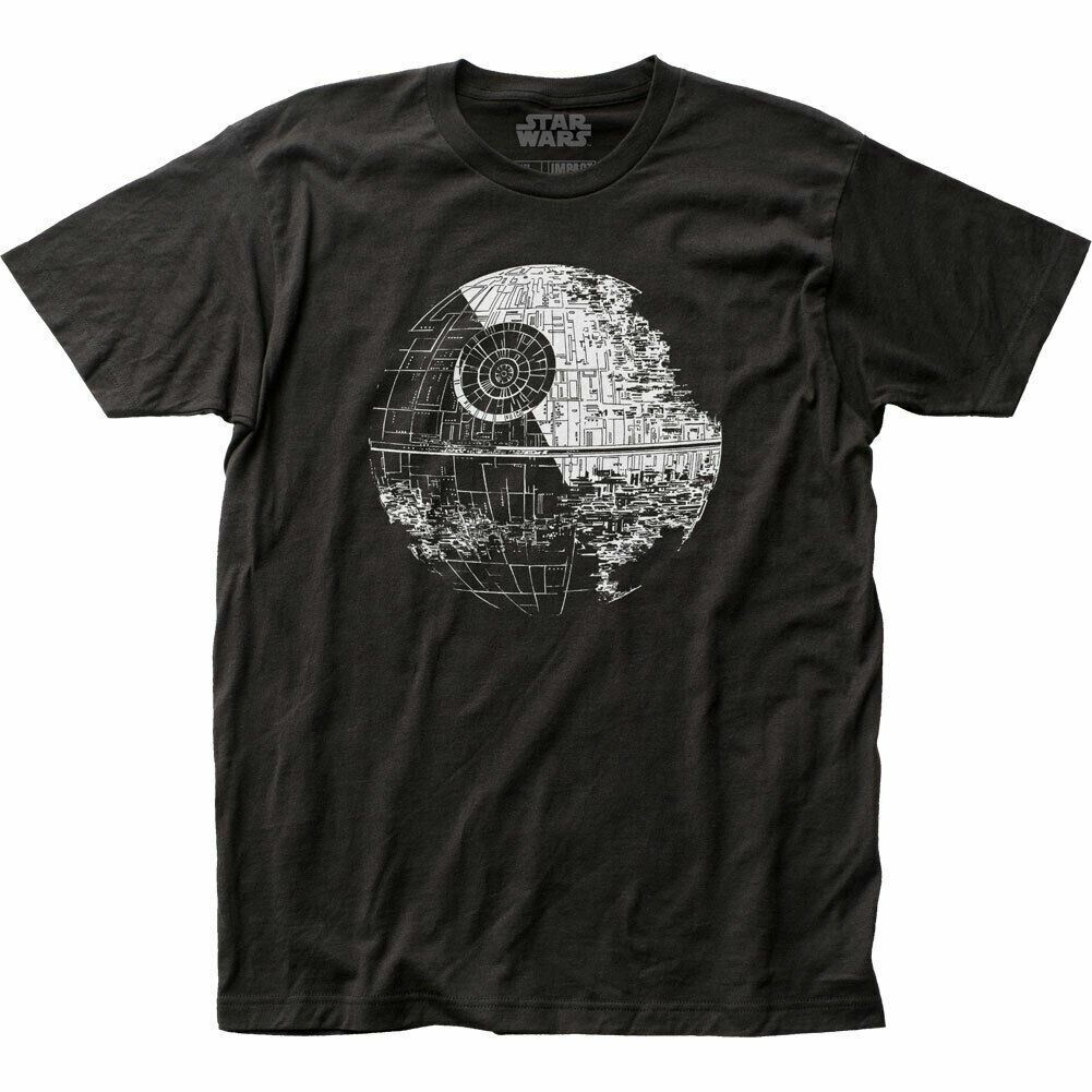 26 Star Wars Death Star T Shirt Mens Licensed Movie Retro Classic Tee New Black Unisex T-Shirt XXL