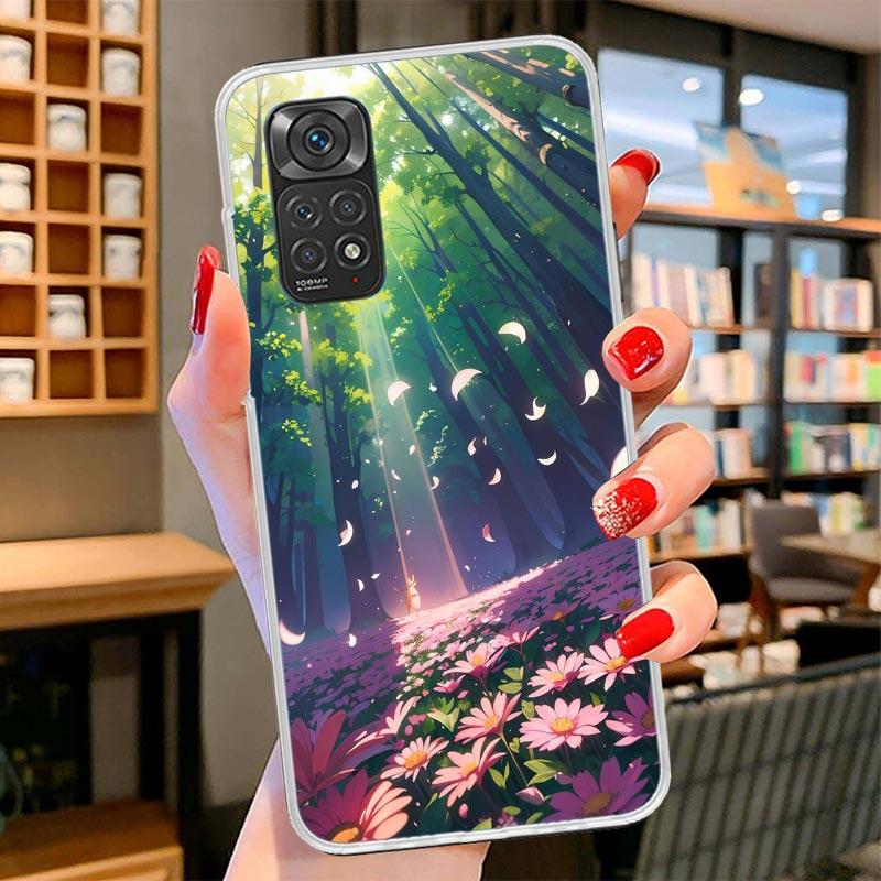 Anime Aesthetic Scenery Cover Phone Case For Xiaomi Redmi Note 15 14 13 12 11 10 Pro Plus 14S 12S 11S 11T 11E 10S Soft Fundas Sh