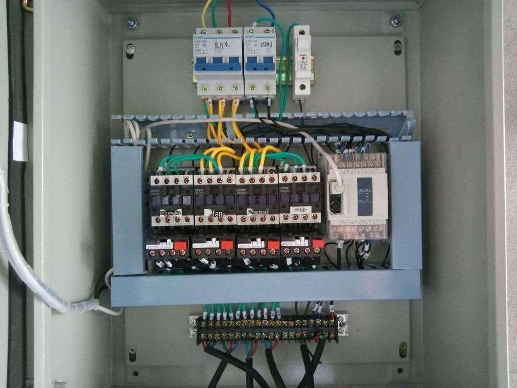 Custom Motor Control Cabinet with PLC, Touch Screen, and Frequency Converter for Fan & Water Pump